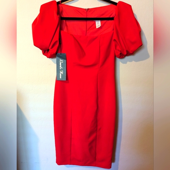 Rubber Ducky Productions red formal or casual dress. NWT Size Small - Picture 1 of 5